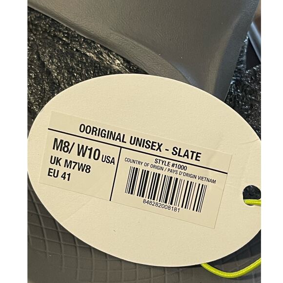 OOFOS Ooriginal Unisex Sandal Slate Men's 8 Women's 10 Lightweight Recovery NEW - Picture 5 of 9